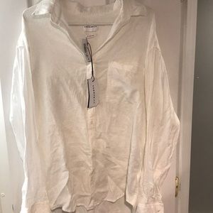 Oversized Community Aritzia white shirt